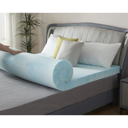 Wayfair Sleep 4'' Gel Memory Foam Mattress Topper & Reviews Wayfair